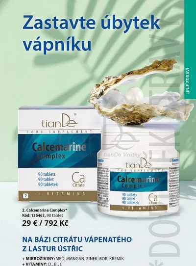 TianDe Calcemarine Complex, tiande vlozky, tiandebeauty, tiandecentrum, tiande, kozmetika tiande