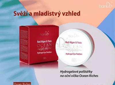 TianDe Hydrogélové náplasti na oči s červenými riasami a Yuzu, naplaste wutong, bylinkove vlozky, slaviton mast, tiande naplaste na nadchu, tiande eu