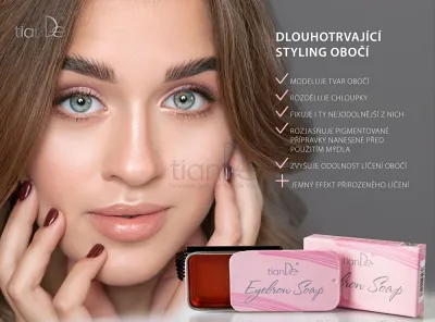 TianDe Mydlo na obočie Dlhotrvajúci styling s efektom laminácie, tiande, kozmetika tiande, tiande slaviton, tiande sk, tiande recenzie