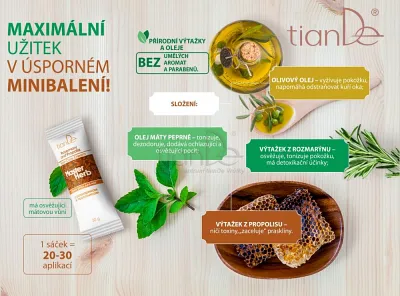 TianDe Ošetrujúci krém na nohy s rozmarínom a propolisom, naplaste wutong, bylinkove vlozky, slaviton mast, tiande naplaste na nadchu, tiande eu