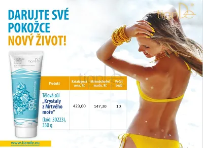 TianDe Telová soľ Kryštály z Mŕtveho mora, tiande recenzie, tiande naplaste, tiande vlozky, tiandebeauty, tiandecentrum