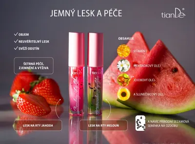 TianDe Akcia - Lesk na pery Jahoda, tiande online office, tiande katalog, servisne centrum tiande, moje tiande, produkty tiande