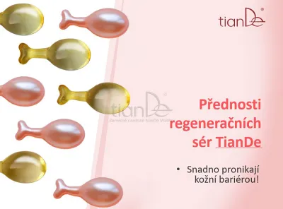 TianDe Regeneračné sérum v kapsulách na pokožku okolo očí, tiande sk, tiande recenzie, tiande naplaste, tiande vlozky, tiandebeauty