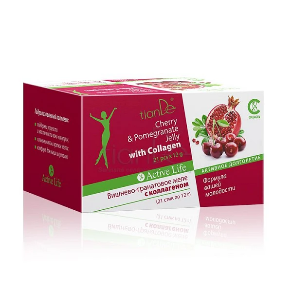 Kolagén s višňovou a granátovou šťavou od 23,01€ - kozmetické, dodávať, kolagén, tiande naplaste na nadchu, tiande eu, tiande foot phytogelslaviton gel | TianDe