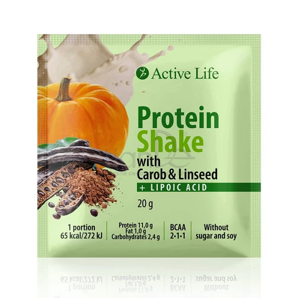 Proteínový koktejl s karobom a ľanovým semienkom od 1,95€ - bielkovina, semien, koktejl, naplaste wutong, bylinkove vlozky, slaviton mast | TianDe