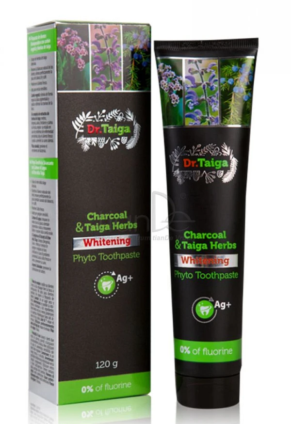 Bieliaca zubná fytopasta s dreveným uhlím a bylinami z tajgy od 7,22€ - fytopasta, dreveným, bylinami, online office, moje tiande, katalogy | TianDe