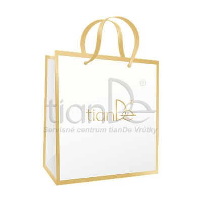 Papierová taška TianDe zlatá (20,5 x 22 x 8 см) od 2,00€ - , naplaste wutong, bylinkove vlozky, slaviton mast | TianDe